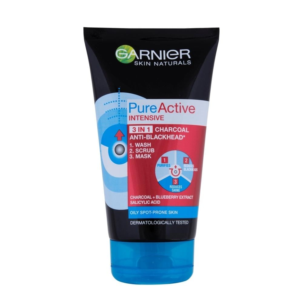 Garnier PURE ACTIVE INTENSIVE Гел 3 в 1 против черни точки