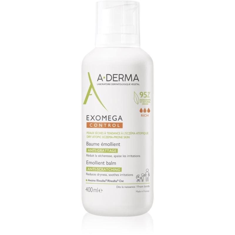 A-Derma Exomega Control Emollient Balm Балсам за чувствителна и суха кожа