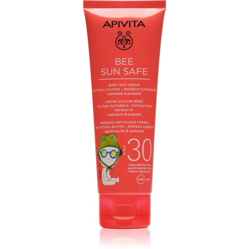 Apivita Bee Sun Safe Baby Sun Cream SPF30 детски крем за слънчеви бани SPF 30