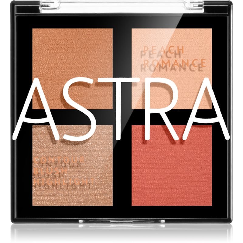 Astra Make-up Romance Palette контурираща палитра за лице за лице цвят 01 Peach Romance 8 гр.