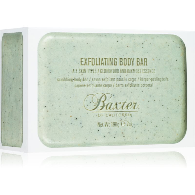 Baxter of California Exfoliating Body Bar Cedarwood & Oakmoss Essence ексфолиращ сапун за тяло за мъже 198 гр.