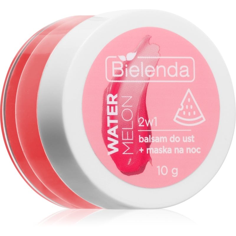 Bielenda Lip Care Lip Balm + Night Mask балсам за устни с аромат Watermelon 10 гр.