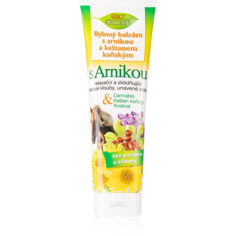 Bione Cosmetics Cannabis s Arnikou билков балсам с арника и конски кестен