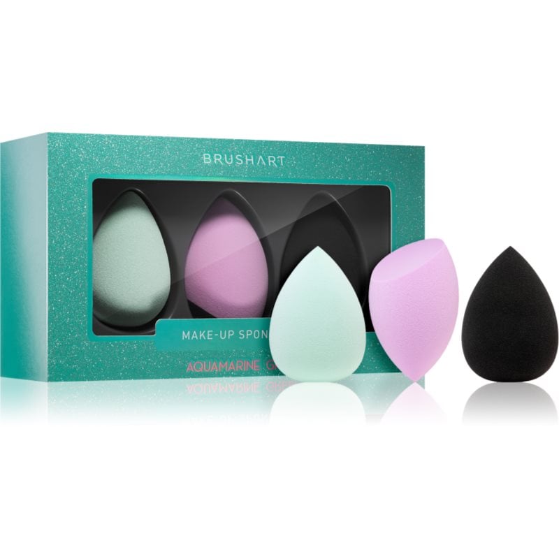 BrushArt Make-up Sponge Set гъба за фон дьо тен AQUAMARINE GREEN