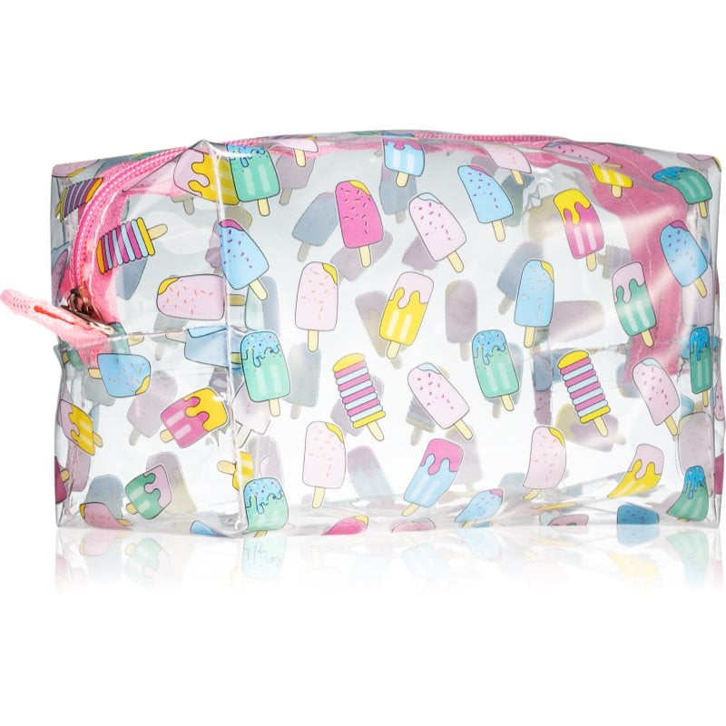 BrushArt Accessories Transparent cosmetic bag прозрачна козметична чантичка Ice Cream 1 бр.