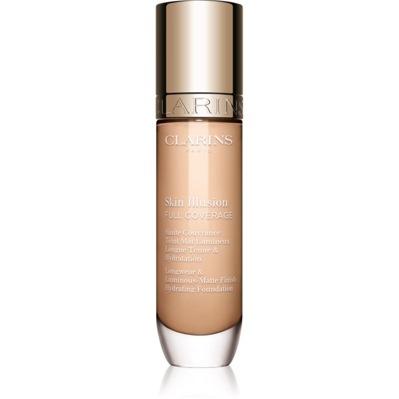 Clarins Skin Illusion Hydrating Foundation високо покривен фон дьо тен цвят 103N