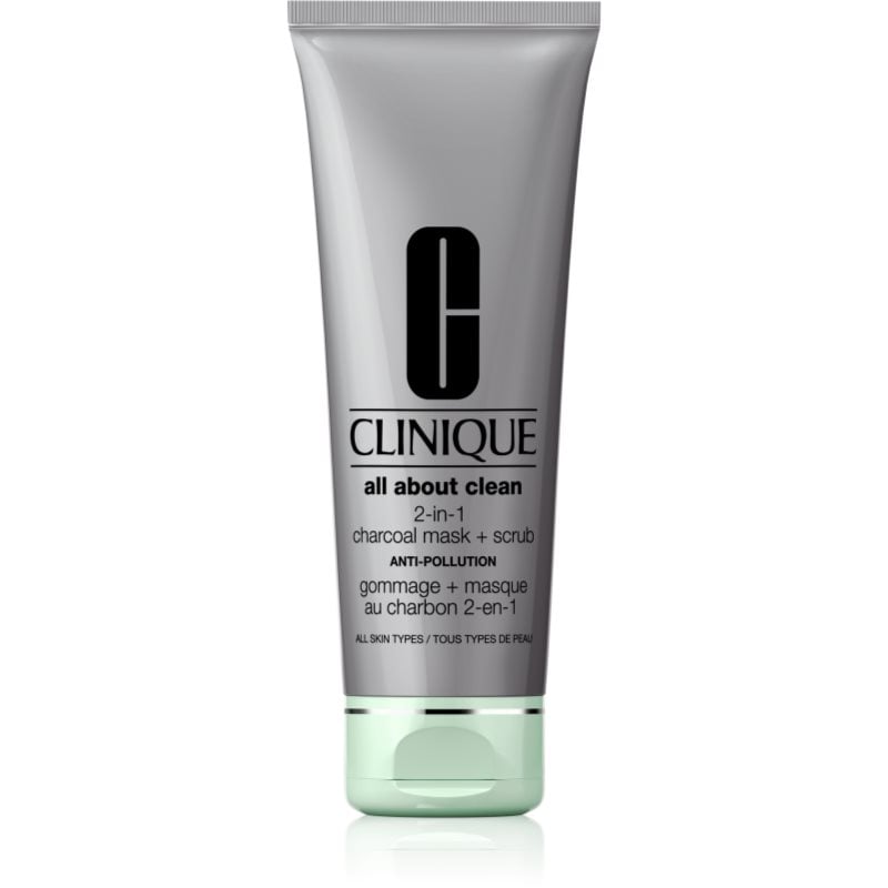 Clinique All About Clean 2-in-1 Charcoal Mask + Scrub почистваща маска за лице