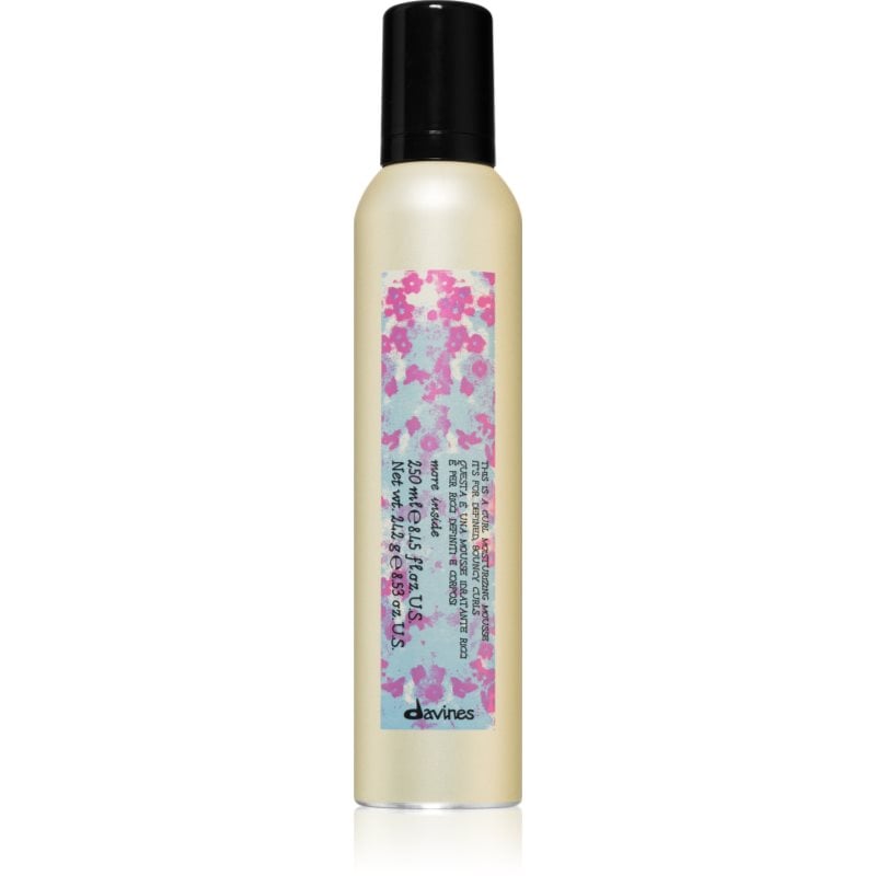 Davines More Inside Curl Moisturizing Mousse пяна за коса за оформяне на къдрици