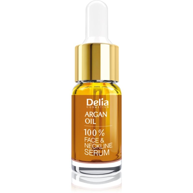 Delia Cosmetics Professional Face Care Argan Oil интензивен регенериращ и подмладяващ серум с арганово масло за лице, врат и деколкте