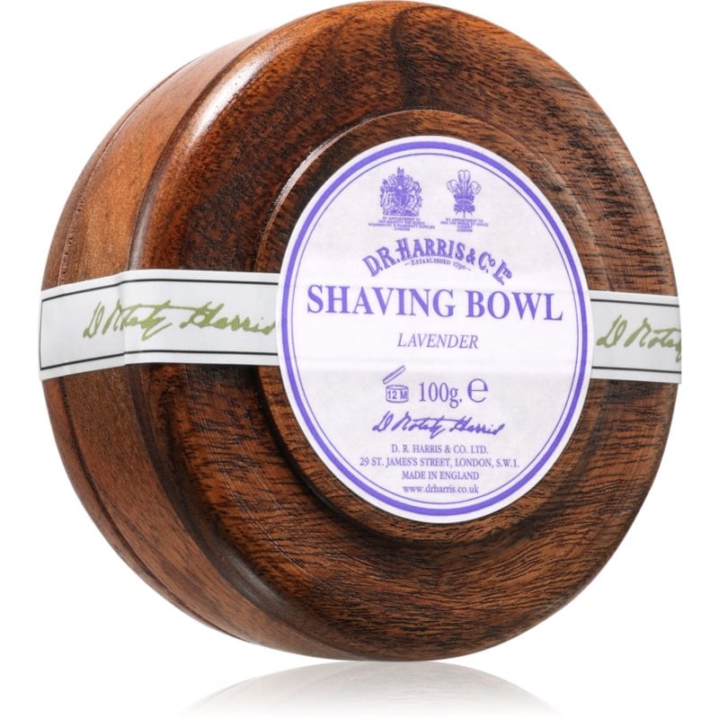 D.R. Harris Shawing Bowl Mahogany wood сапун за бръснене Lavender 100 гр.