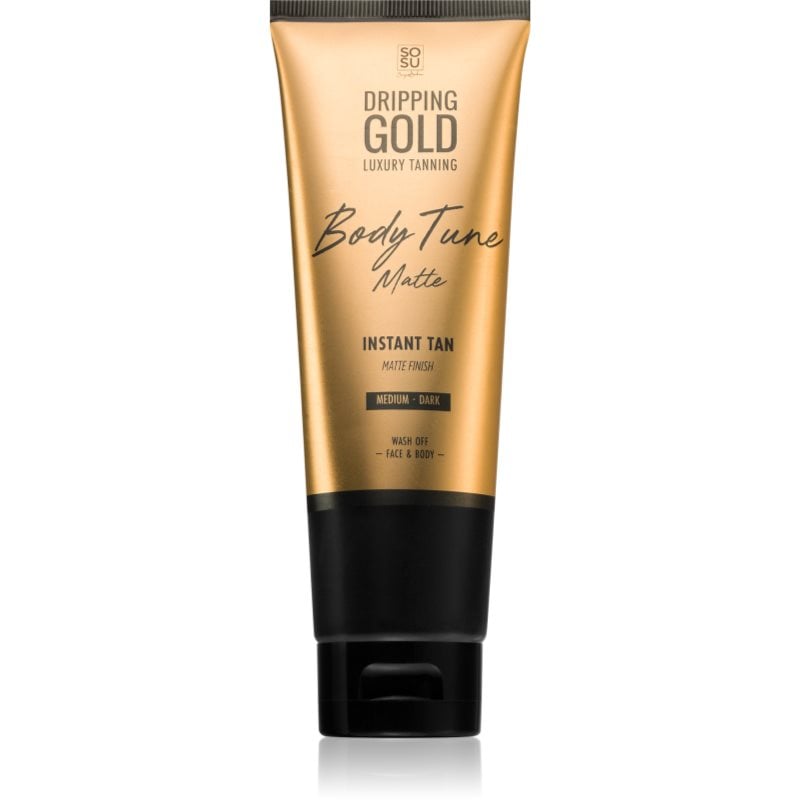 Dripping Gold Luxury Tanning Body Tune автобронзант - крем за лице и тяло с мигновен ефект Medium-Dark