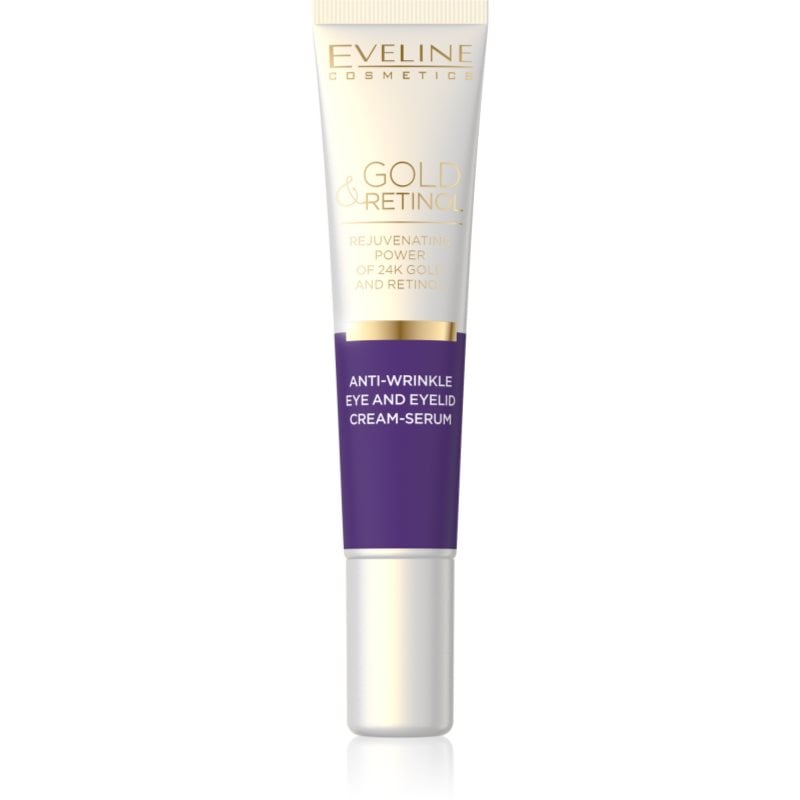 Eveline Cosmetics Gold & Retinol кремообразен серум против бръчки за околоочния контур
