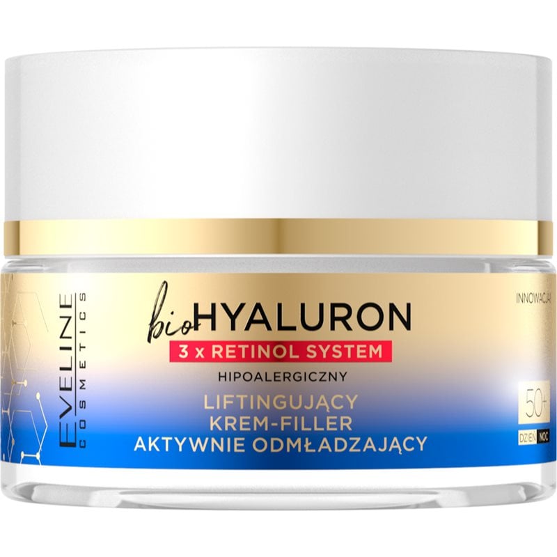 Eveline Cosmetics Bio Hyaluron 3x Retinol System дневен и нощен лифтинг крем 50+