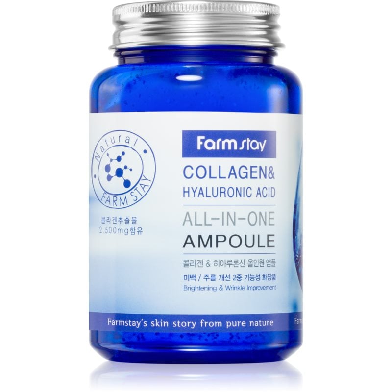 Farmstay Collagen & Hyaluronic Acid All-In-One Ampoule ревитализиращ серум за лице