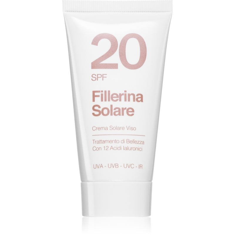 Fillerina Sun Beauty Face Sun Cream слънцезащитен крем за лице SPF 20
