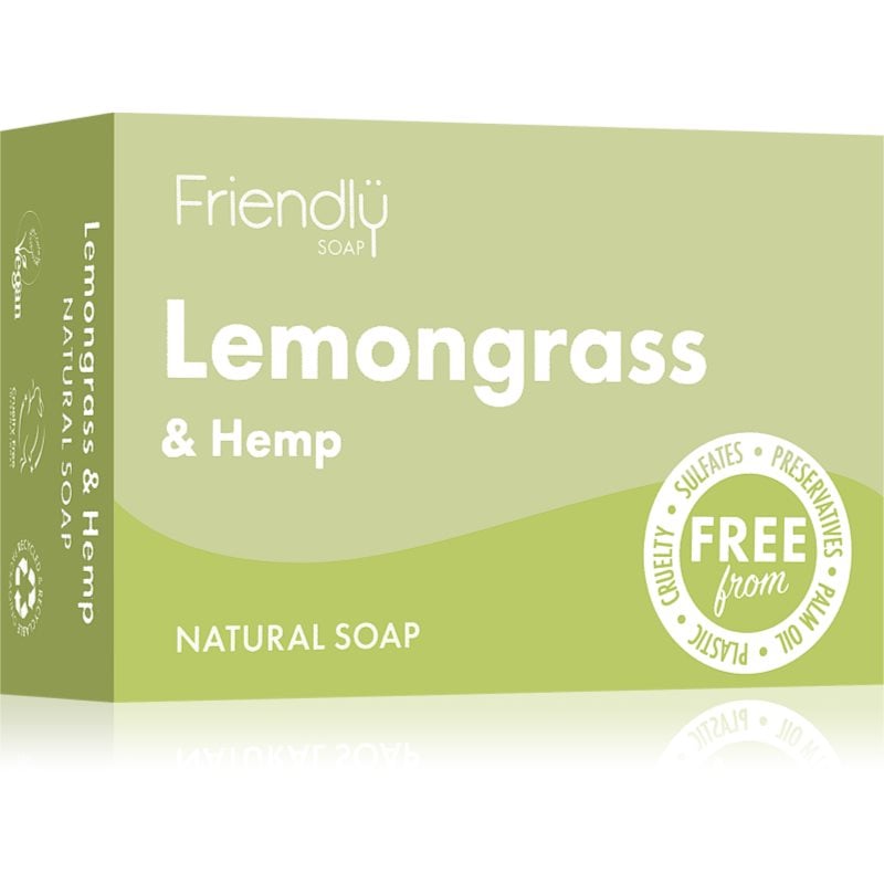 Friendly Soap Natural Soap Lemongrass & Hemp натурален сапун 95 гр.