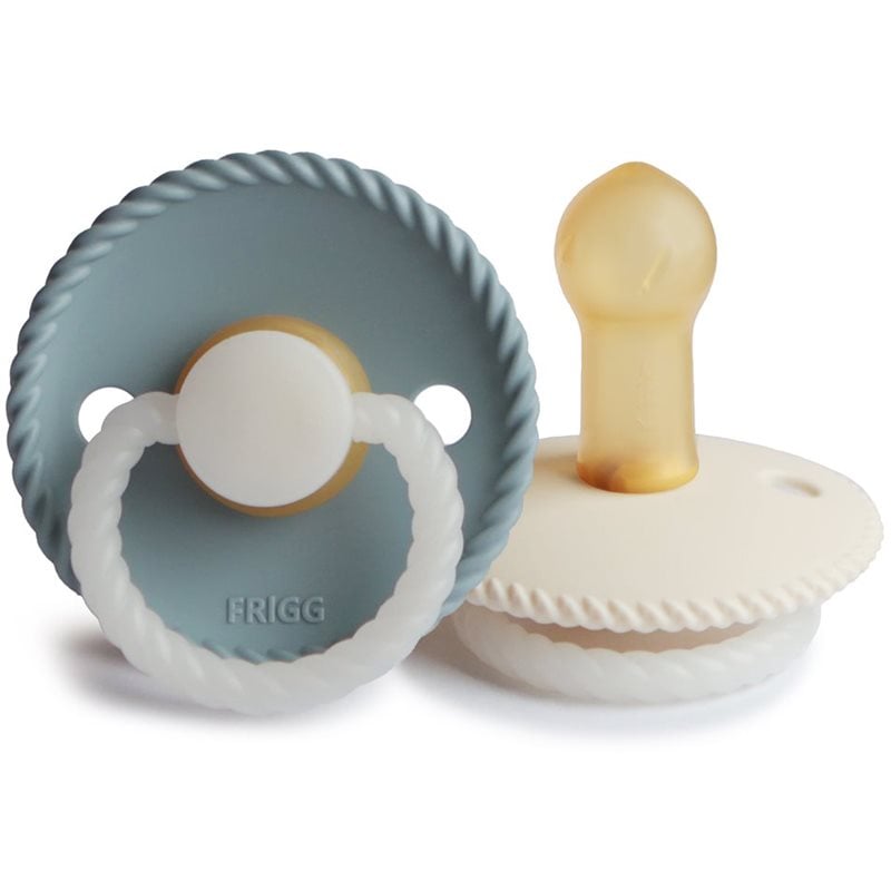 FRIGG Rope Night Size 2:6-18 months биберон Stone Blue Night/Cream Night 2 бр.