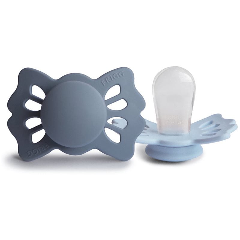 FRIGG Lucky Size 1:0-6 months биберон Slate/Powder Blue 2 бр.