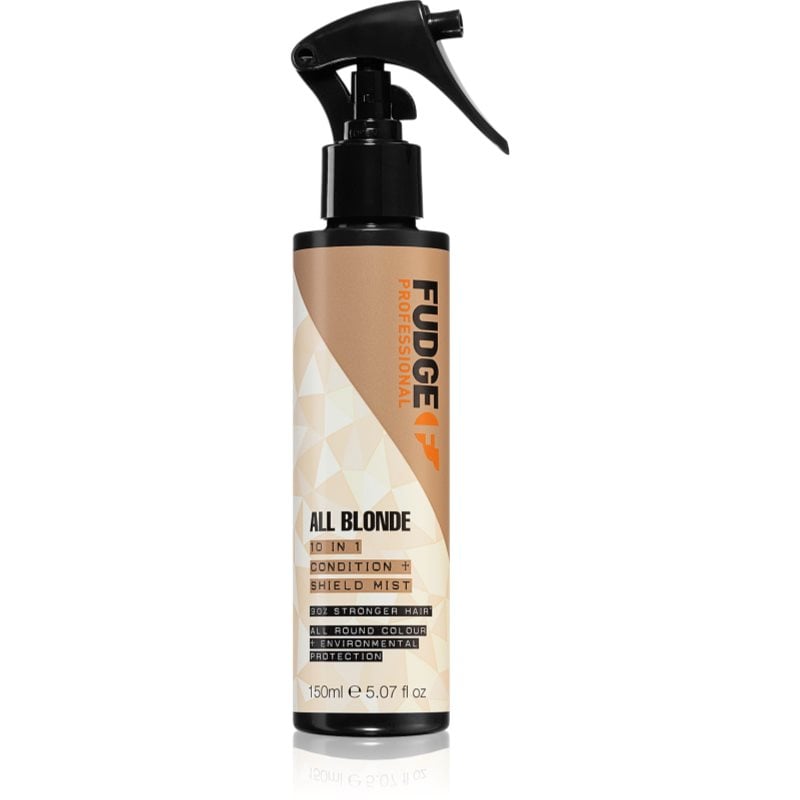 Fudge All Blonde 10 in 1 Condition & Shield Mist подхранващ термооактивен лосион за руса коса