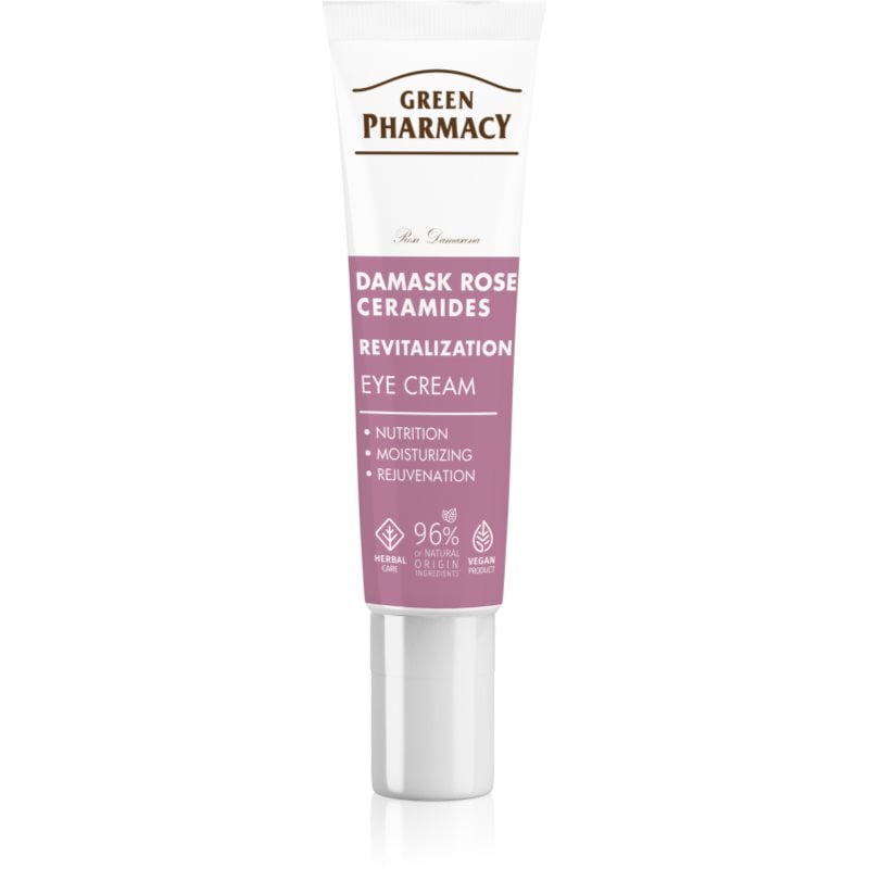 Green Pharmacy Damask Rose & Ceramides Eye Cream ревитализиращ нощен крем