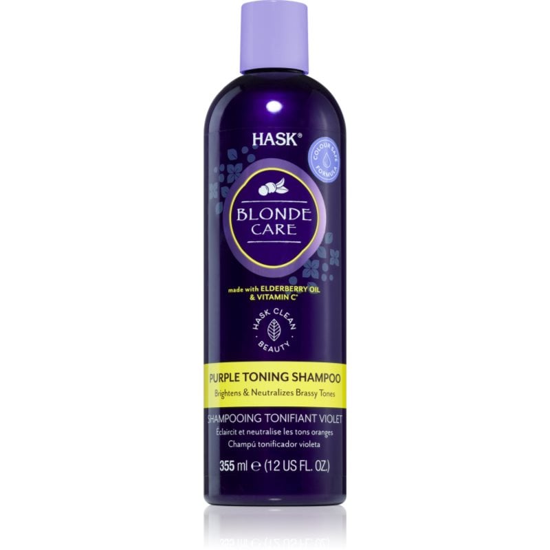 HASK Blonde Care Purple Shampoo лилав шампоан неутрализиращ жълтеникавите оттенъци
