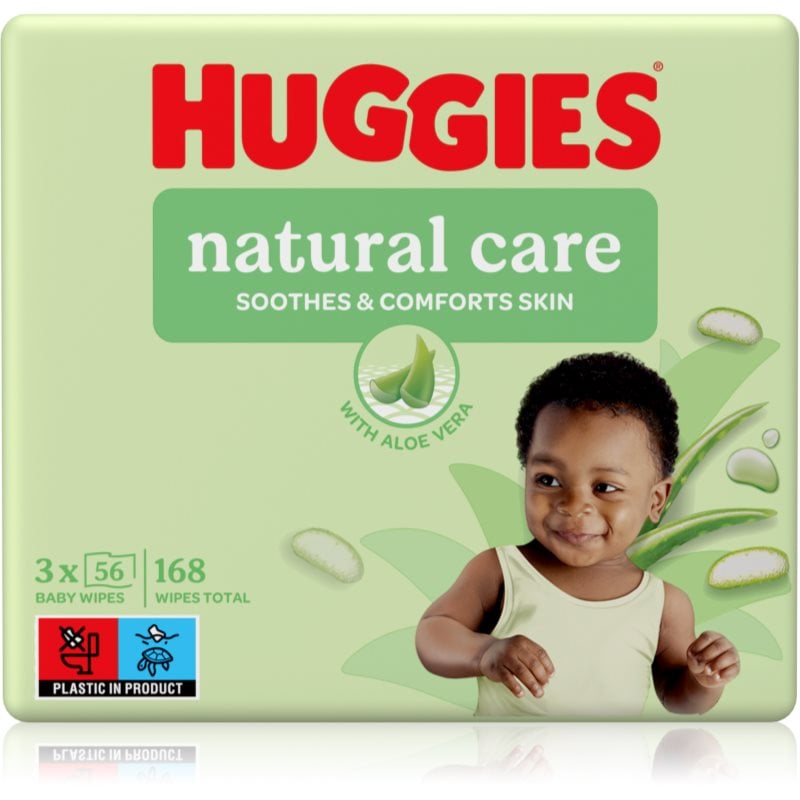 Huggies Natural Care почистващи кърпички 3x56 бр.