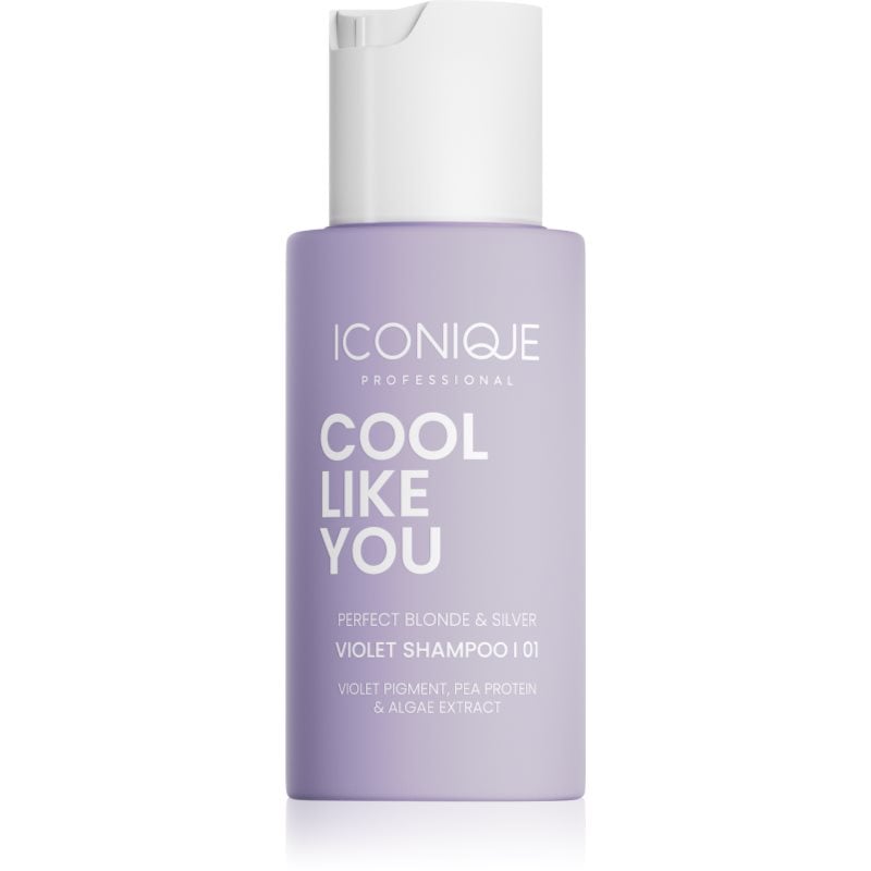 ICONIQUE Professional COOL LIKE YOU Perfect Blonde & Silver Violet шампоан, неутрализиращ жълтите нюанси