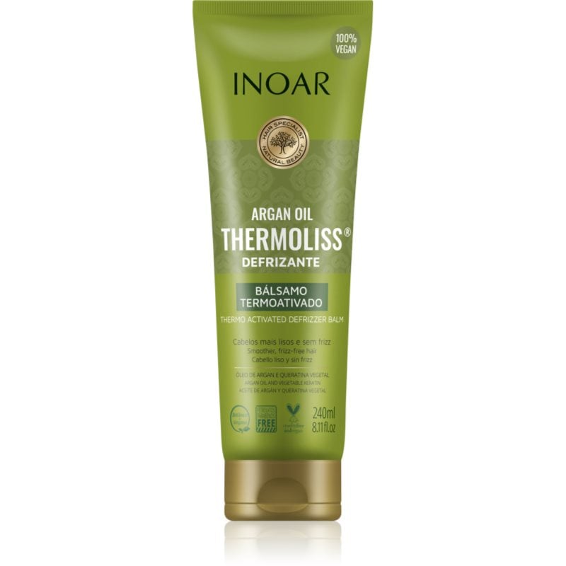 INOAR Argan Oil System Thermoliss изглаждащ балсам За коса с термозащита
