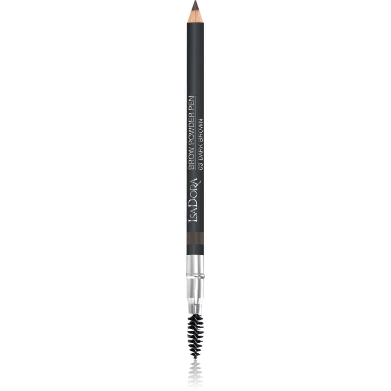 IsaDora Brow Powder Pen молив за вежди с четка цвят 03 Dark Brown 1,1 гр.