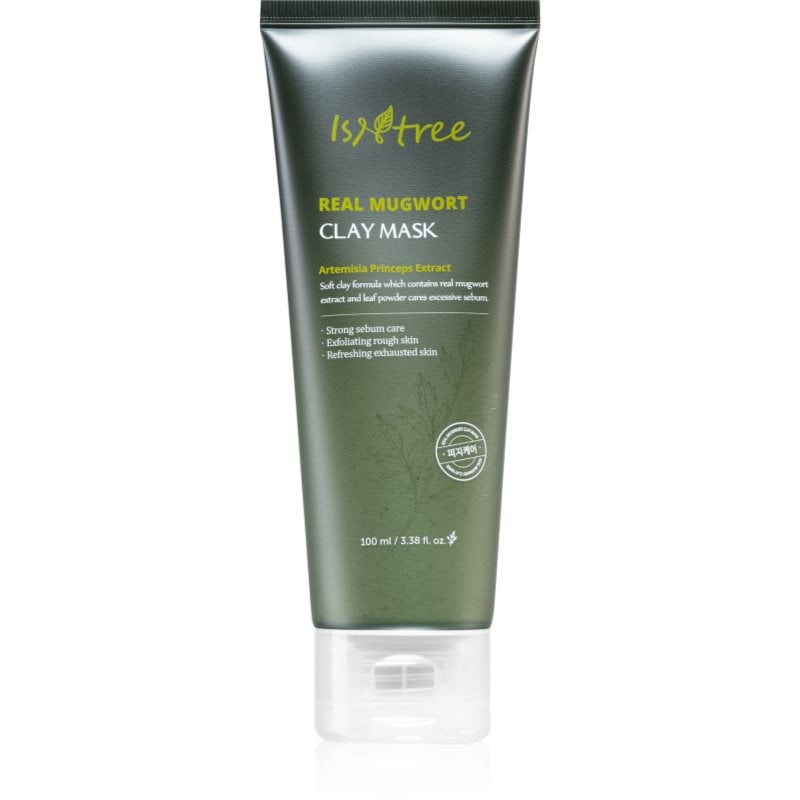 Isntree Real Mugwort дълко почистваща маска за проблемна и мазна кожа