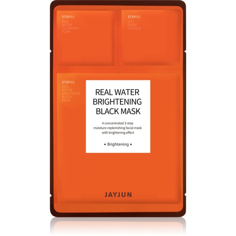 Jayjun Real Water Brightening хидратираща платнена маска за озаряване на лицето 1 бр.