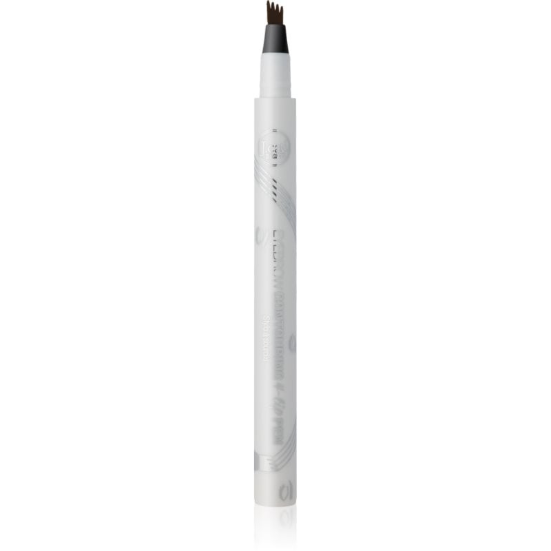 J.Cat Beauty Eyebrow Countouring 4-tip Pen дълготрайна фиксация за вежди цвят 102 Brown 1.5 гр.