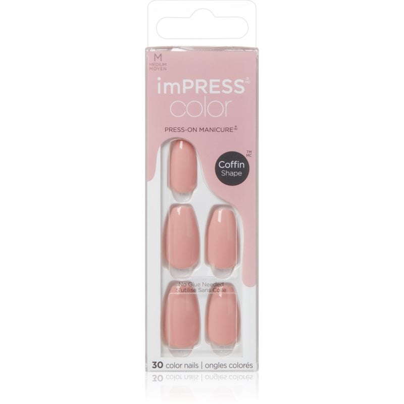 KISS imPRESS Color Medium Изкуствени нокти Sumptuous 30 бр.