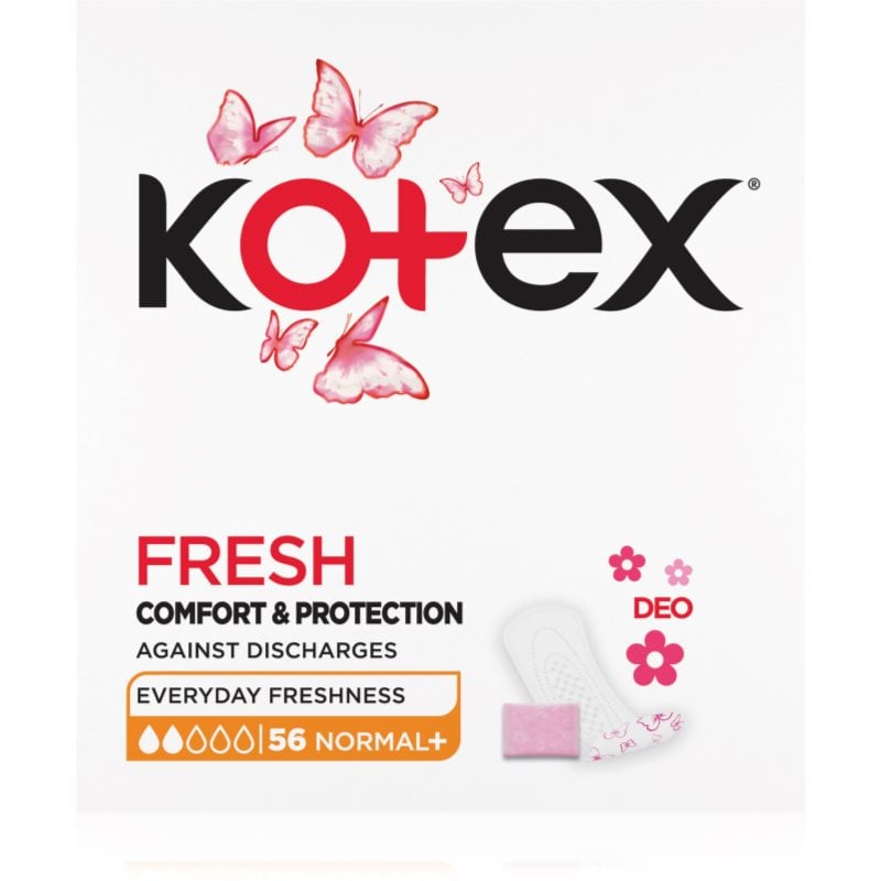 Kotex Liners Normal+ DEO дамски превръзки 56 бр.