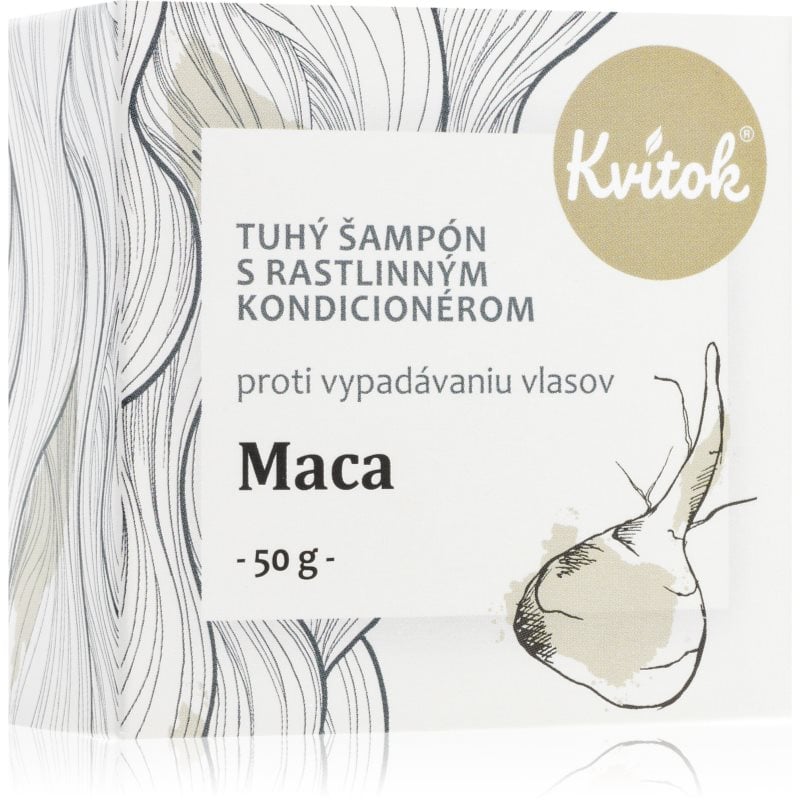 Kvitok Maca Твърд шампоан за разредена коса 50 гр.
