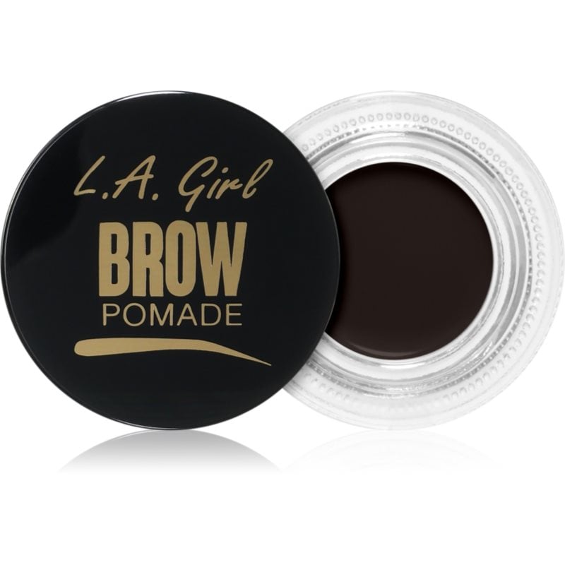 L.A. Girl Cosmetics Brow Pomade помада за вежди цвят Soft Black 3 гр.