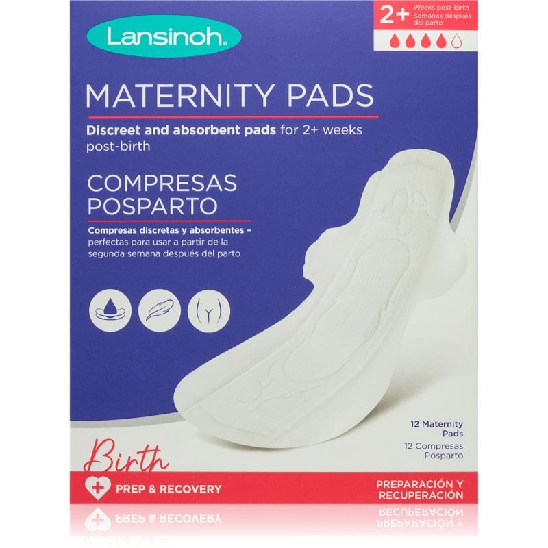Lansinoh Maternity Pads 2 weeks+ дамски превръзки за след раждане 12 бр.