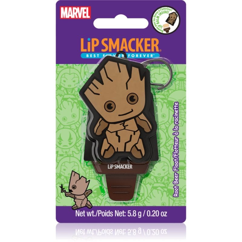 Lip Smacker Marvel Guardians of the Galaxy ключодържател с балсам за деца Groot (Root Beer Float) 5,8 гр.