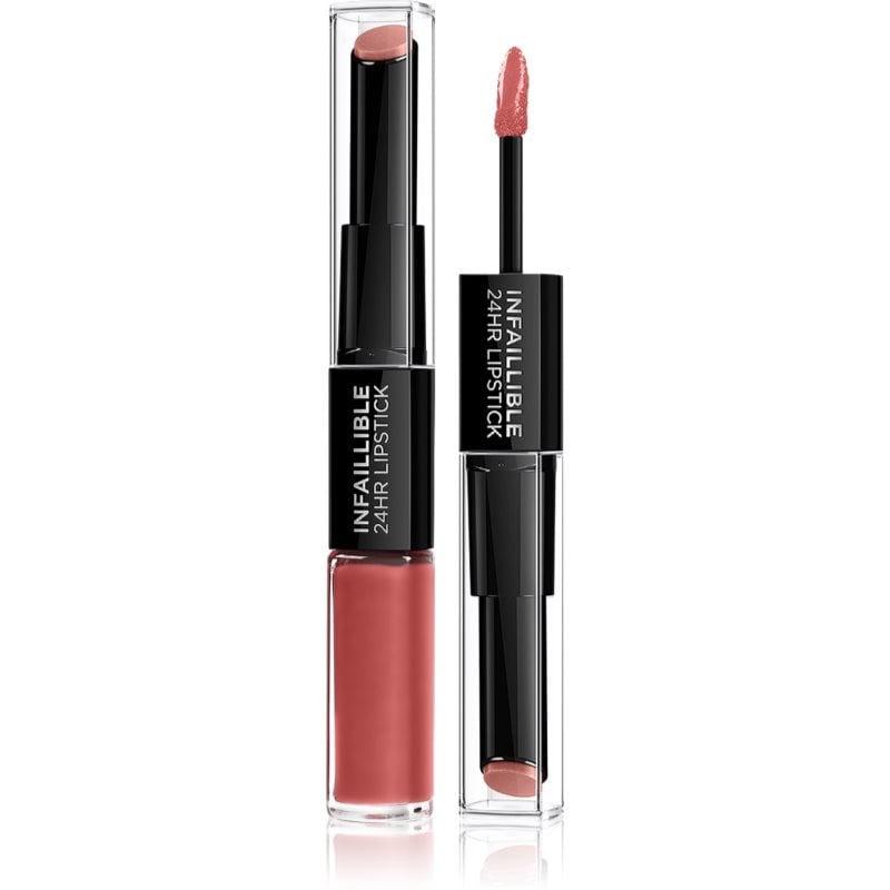 L’Oréal Paris Infallible 24H дълготрайно червило и гланц за устни 2 в 1 цвят 801 Toujours Toffee 5,7 гр.