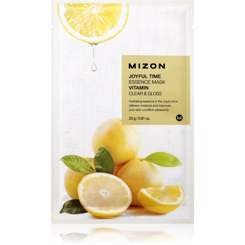 Mizon Joyful Time Vitamin платнена маска с почистващ и освежаващ ефект 23 гр.