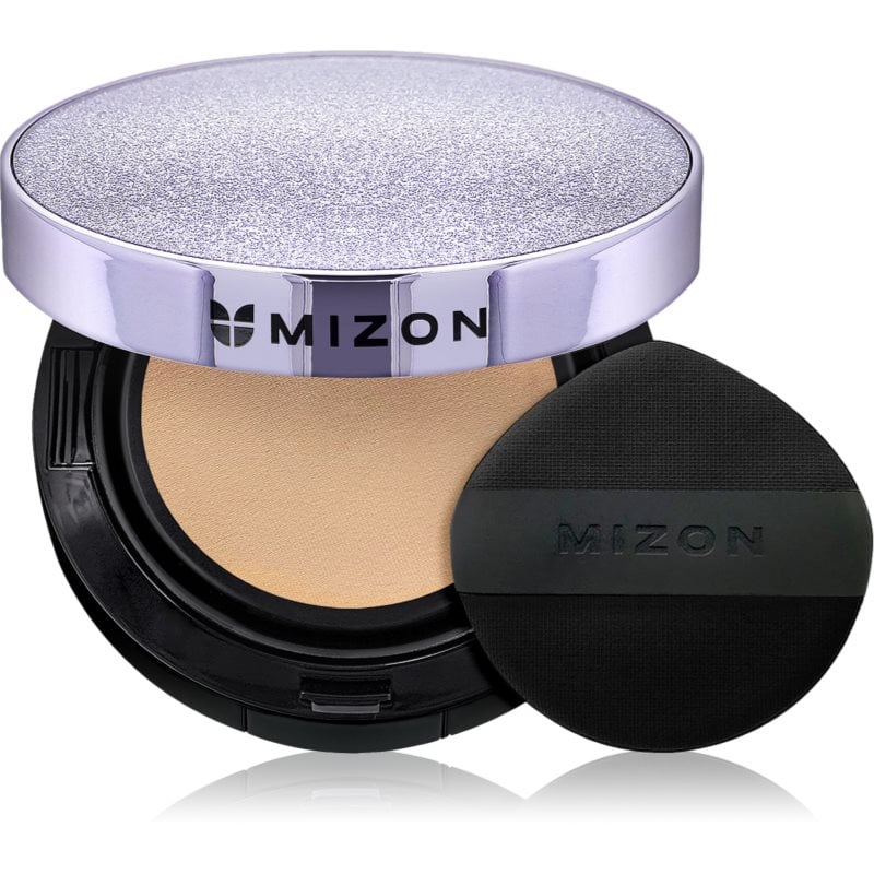 Mizon Vegan Collagen Cushion SPF38 PA++ дълготраен грим в гъбичка с висока UV защита
