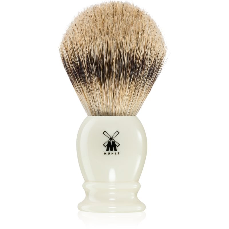 Mühle CLASSIC Silvertip Badger Faux Ivory четка за бръснене с косми от язовец Large 1 бр.