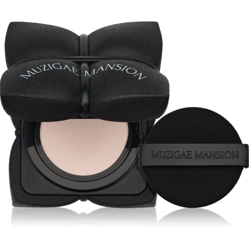 MUZIGAE MANSION Sleek Matt Cushion дълготраен грим в гъбичка SPF 50+ за перфектен външен вид цвят N19 15 гр.