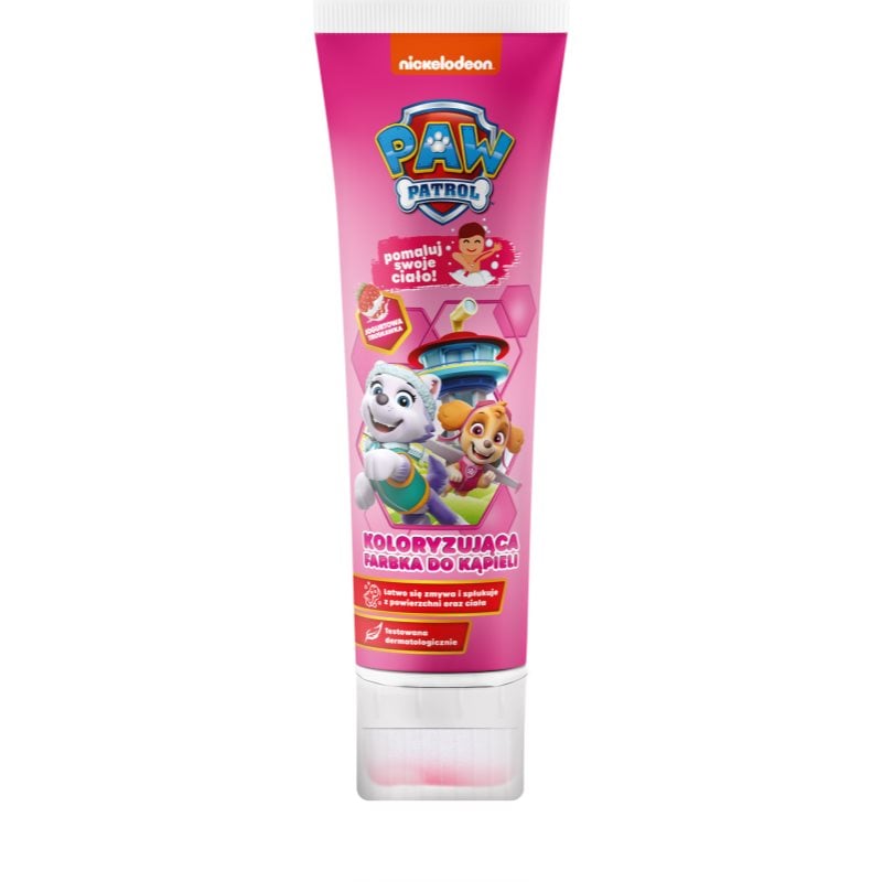 Nickelodeon Paw Patrol Coloring Bath Paint пяна за вана за деца Pink Strawberry