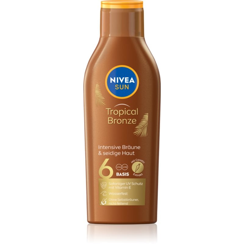 NIVEA SUN Tropical Bronze мляко за загар SPF 6