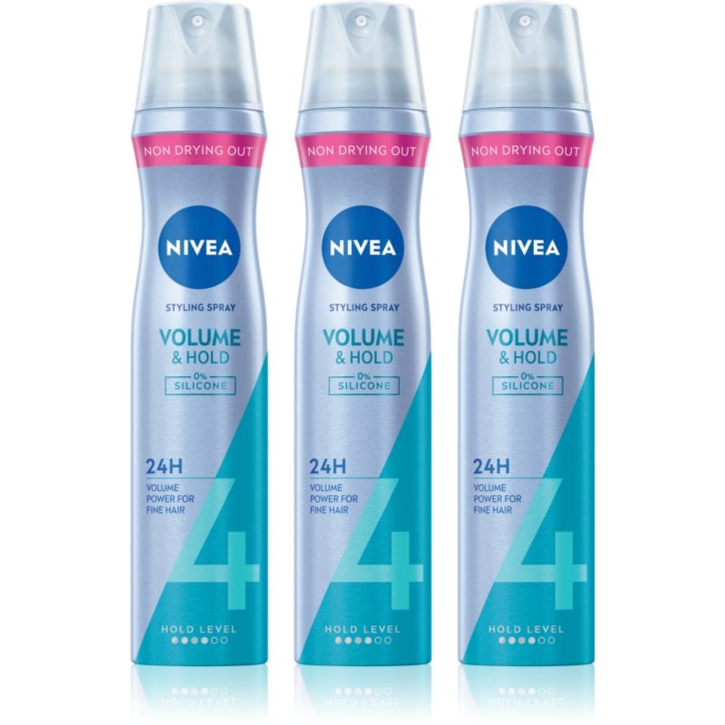 NIVEA Volume Care лак за коса за увеличаване на обема 3 x