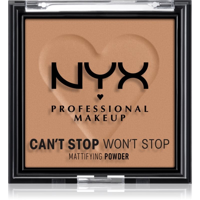 NYX Professional Makeup Can't Stop Won't Stop Mattifying Powder матираща пудра цвят 07 Caramel 6 гр.
