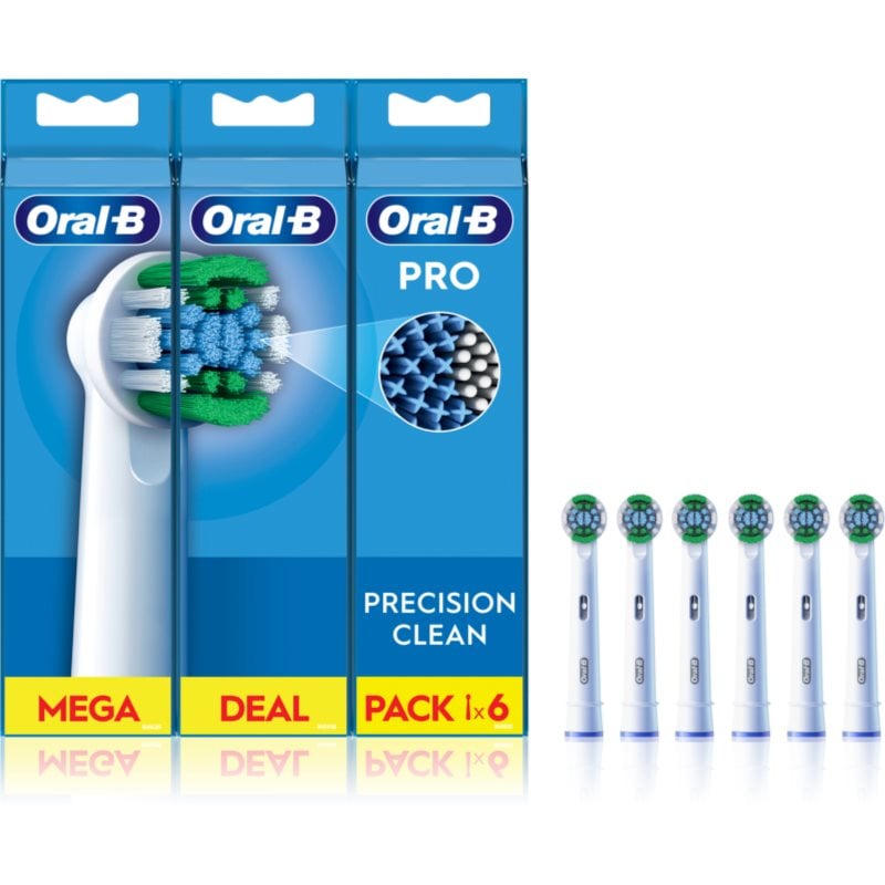 Oral-B PRO Precision Clean резервни глави за четка за зъби 6 бр.