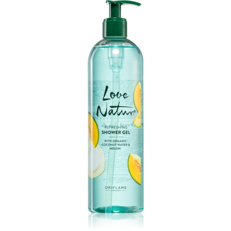 Oriflame Love Nature Coconut Water & Melon освежаващ душ гел