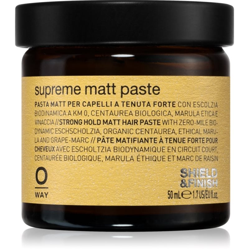 Oway Shield & Finish Supreme Matt Paste матираща стайлинг-паста със средна фиксация
